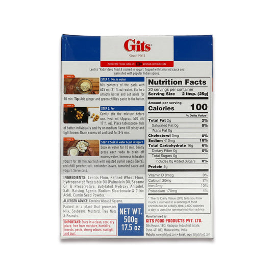 Gits Dahi Vada 1.1 Lb