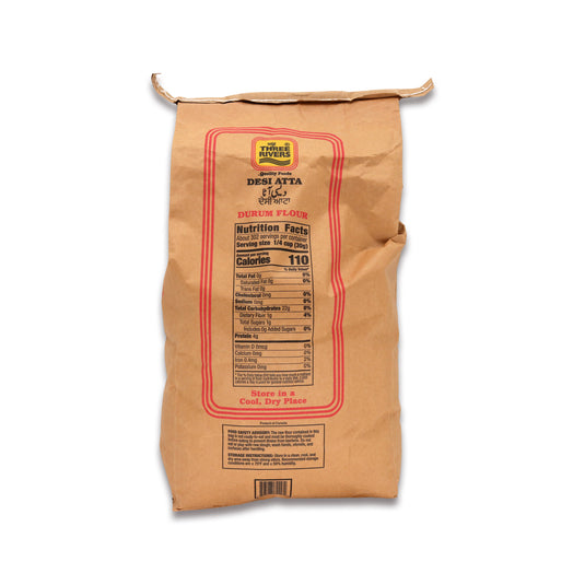 Three Rivers Desi Atta 20 Lb