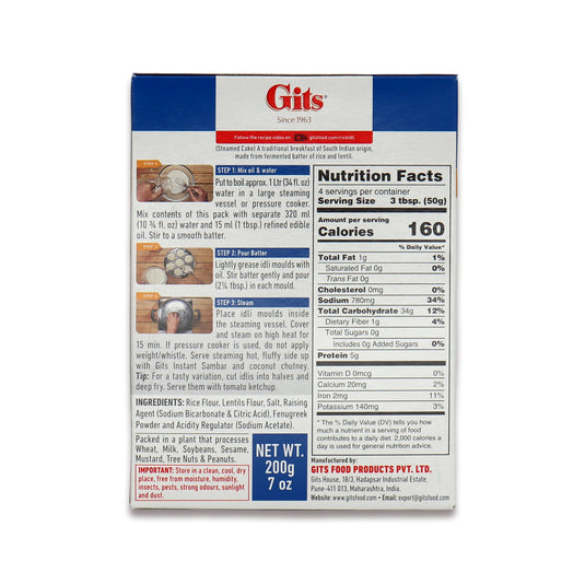 Gits Rice Idli 0.44 Lb
