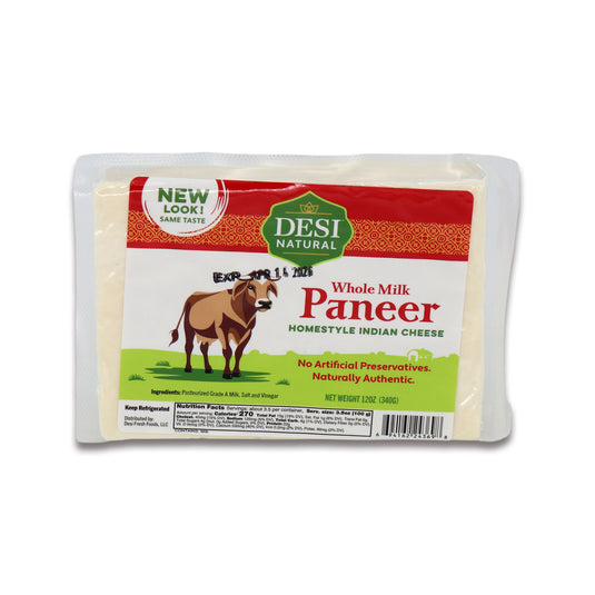 Desi Natural Paneer Whole Milk 0.75 Lb