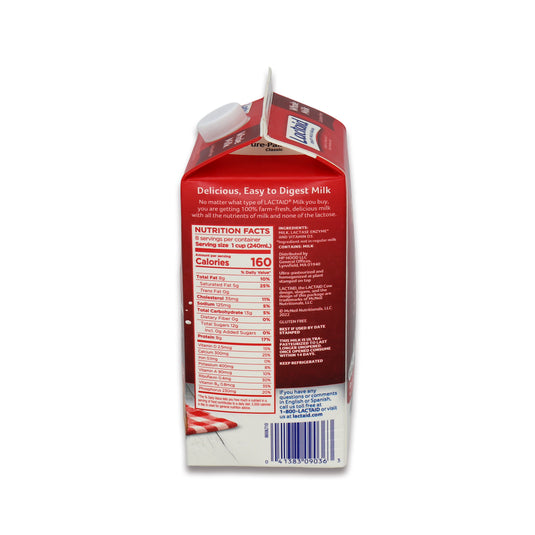 Lactaid whole milk half gallon