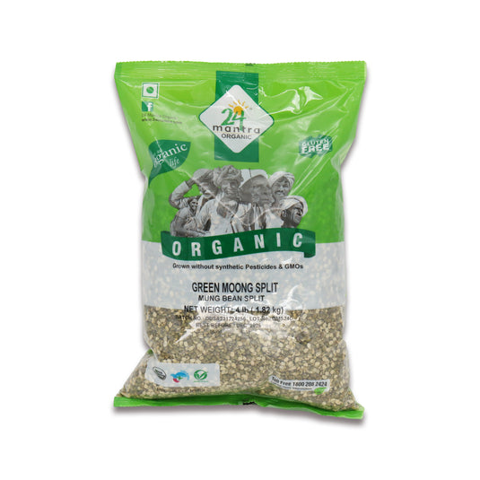 24 Mantra Green Moong Split 4 Lb