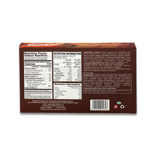 Britannia Bourbon Cappuccino 0.88 Lb